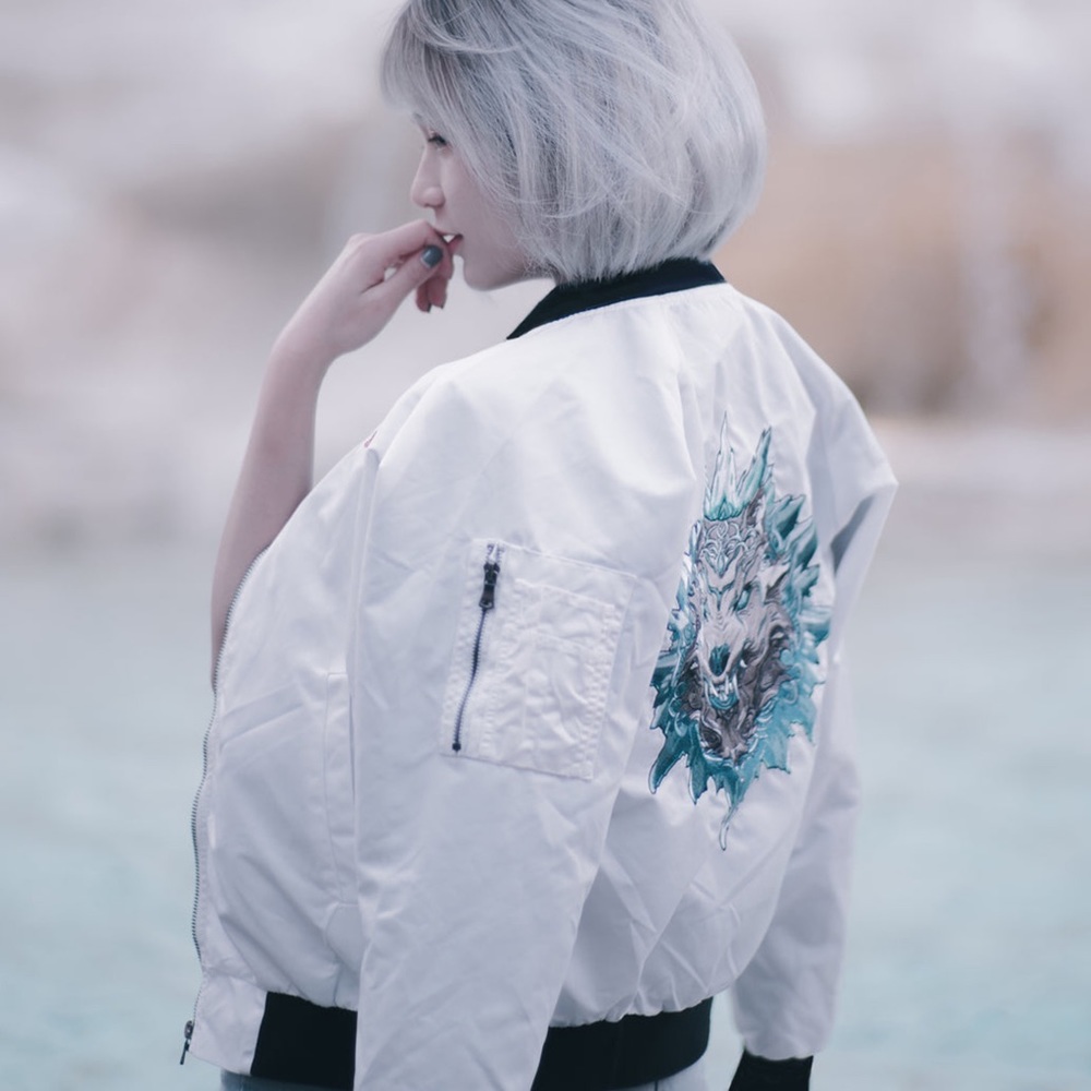 BIBISAMA • Chinese Zodiac Dog Bomber Otaku Streetwear Jacket - Picture 12 of 13